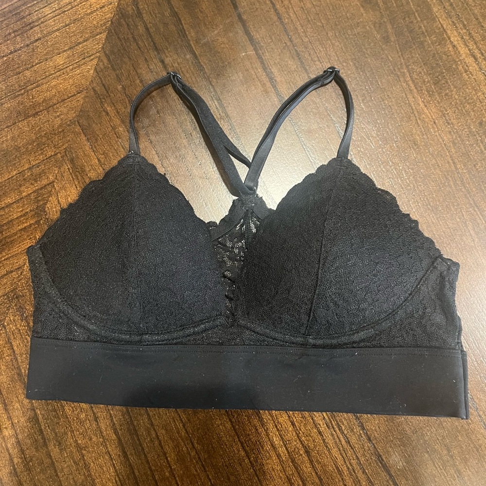 Victoria Secretly Lightly Lined Lace Black Bra